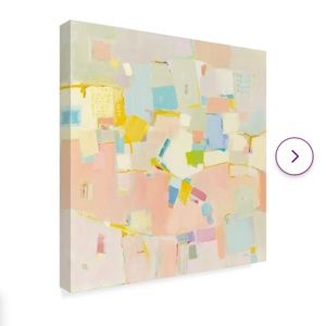 Framed Phyllis Adams abstract canvas 35in x 35 in